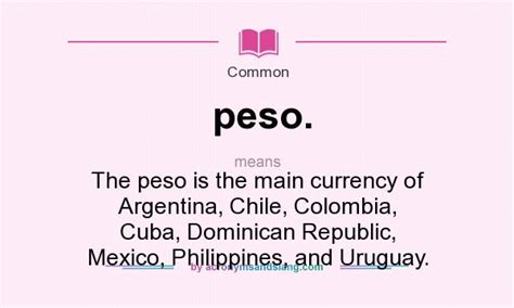 what does un peso mean.